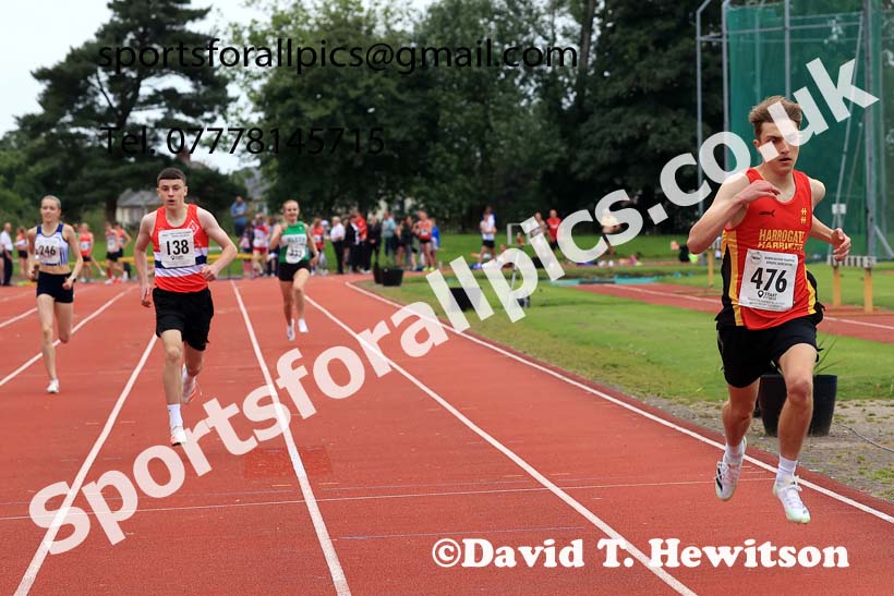 The 100 metres, Wednesday, july 24th, 2024 NEGP 5, Monkton Stadium.  Photo: David T. Hewitson/Sports for All Pics